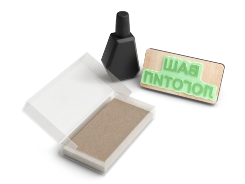 Штамп размером 80x40 мм