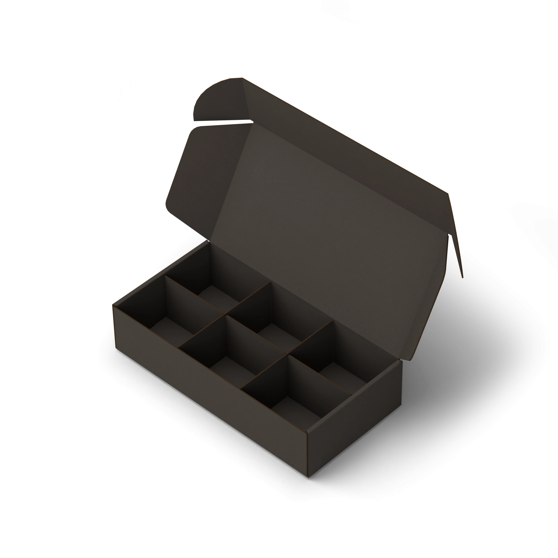 Самосборная коробка с разделителями