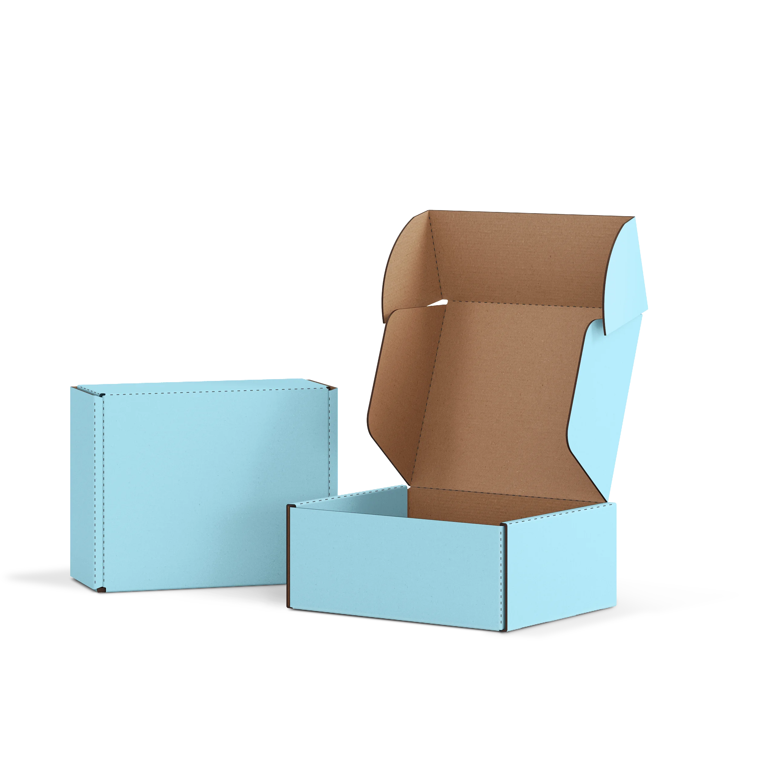 Самосборная коробка с ушками