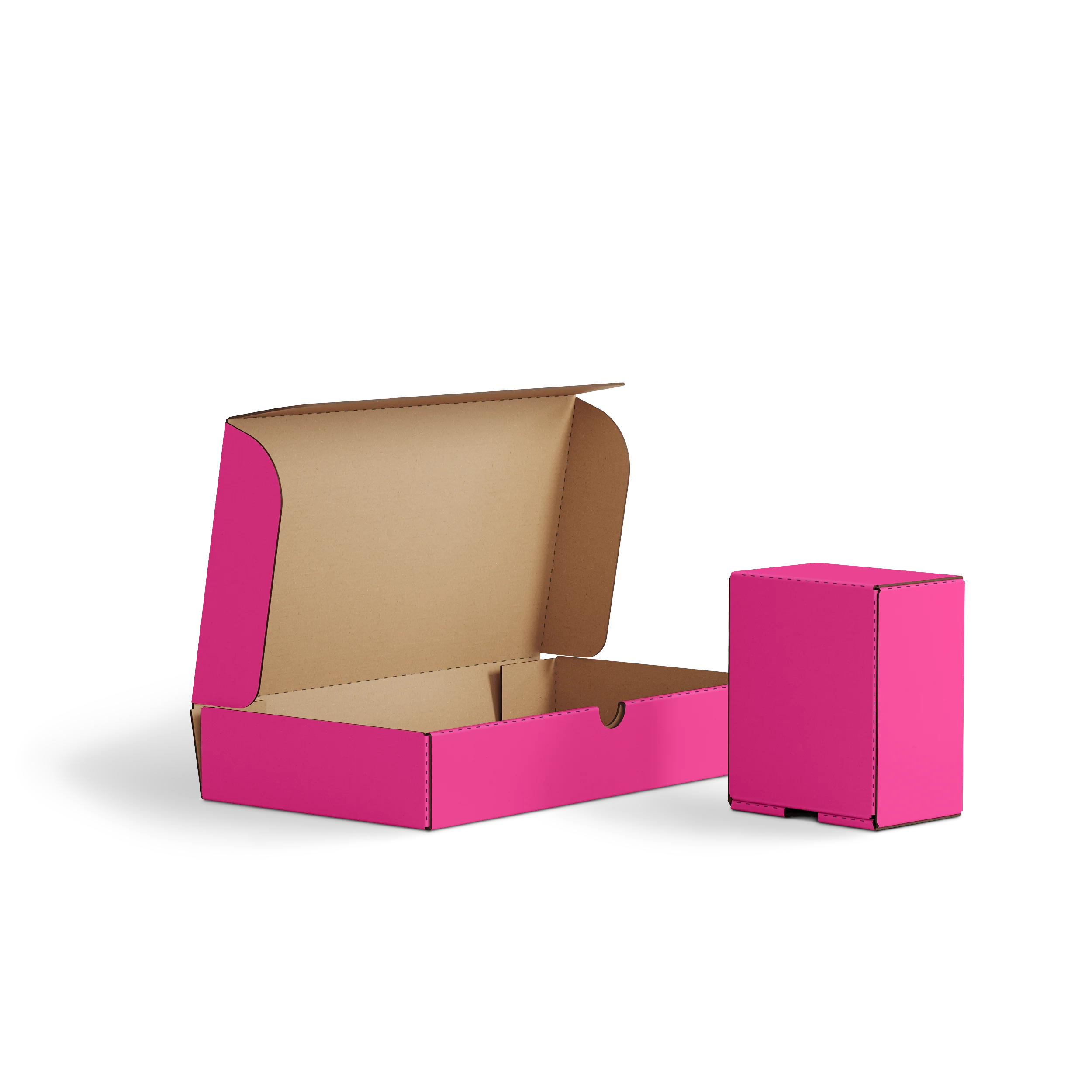 Самосборная коробка с откидной крышкой