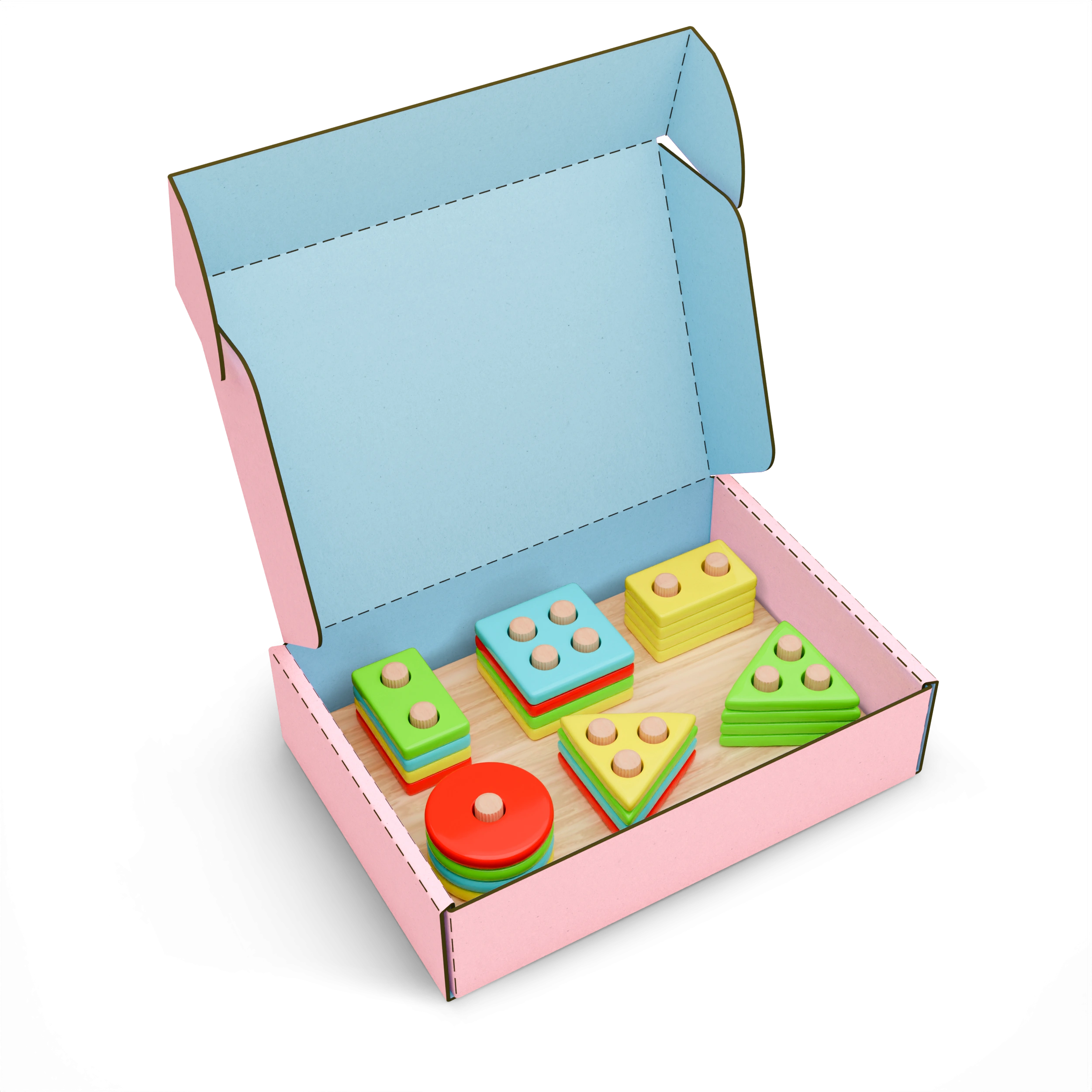 Самосборная коробка типа "Самолет"