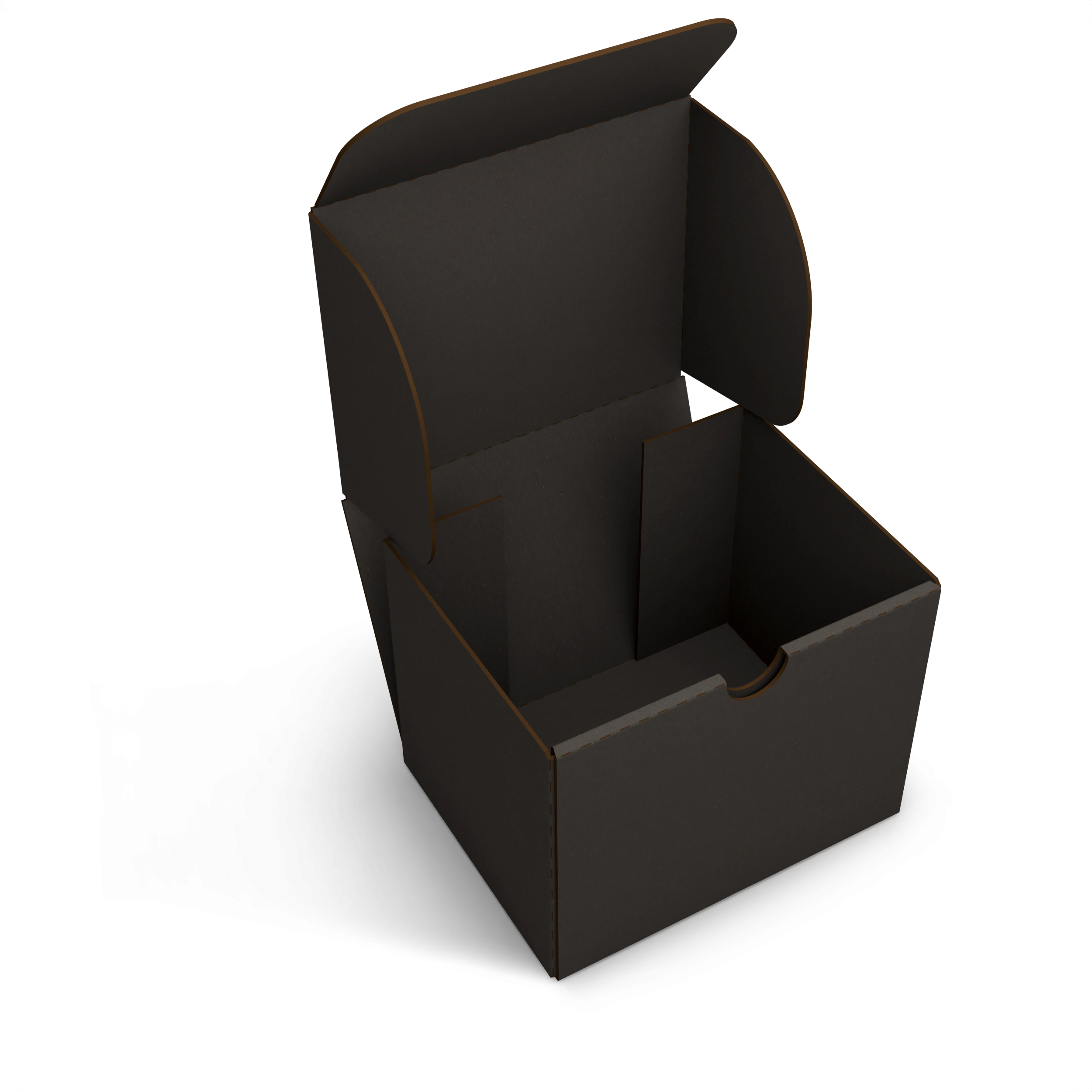 Самосборная коробка с откидной крышкой