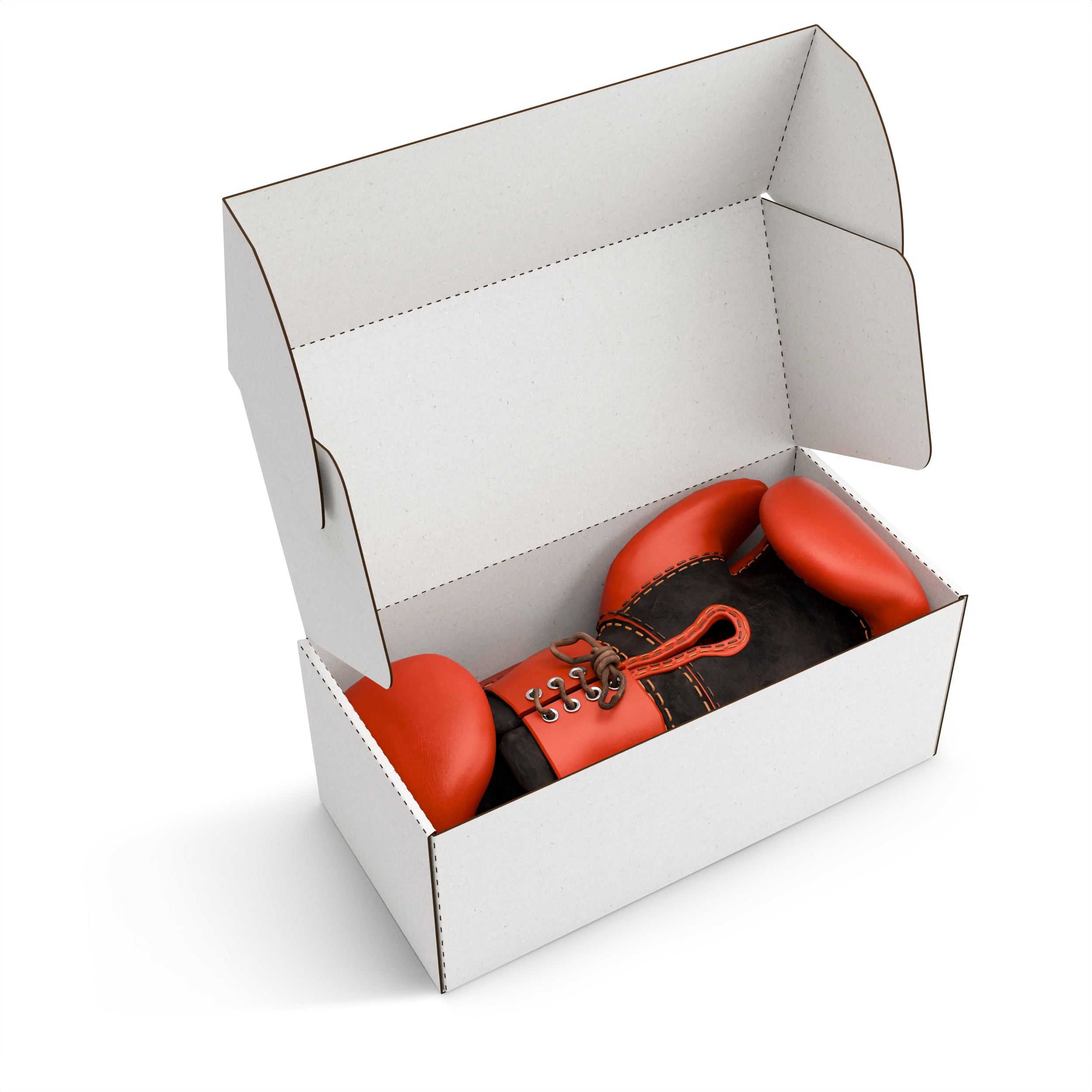 Самосборная коробка типа "Самолёт"