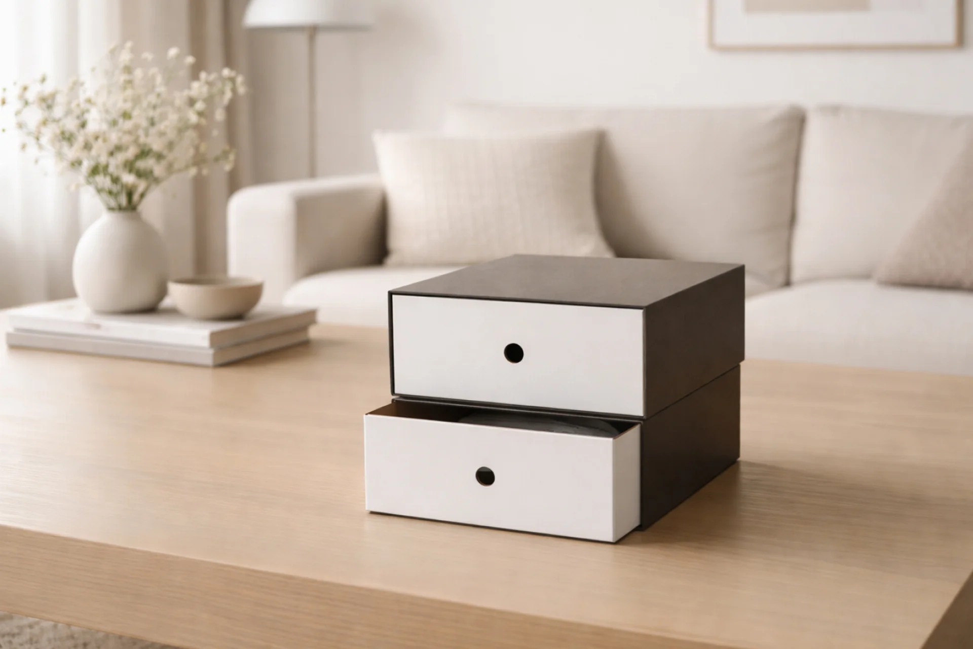 Коробка с выдвижным ящиком