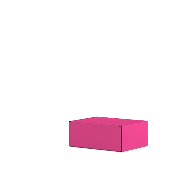 Самосборная коробка FEFCO 0427 | Т23Е | PANTONE RHODAMINE RED U | БАРБИ