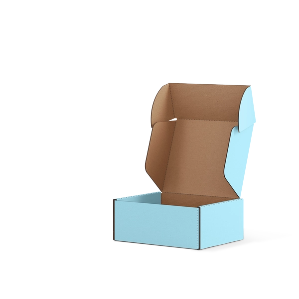 Самосборная коробка FEFCO 0427 | Т23Е | PANTONE 290 U | НЕБО