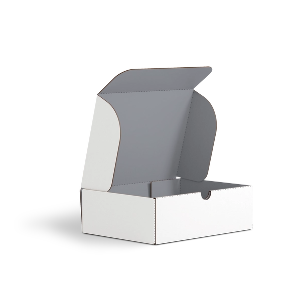 Коробка с откидной крышкой FEFCO 0426 | Т24Е | PANTONE COOL GREY 8 U | БЕЛЫЙ-СЕРЫЙ
