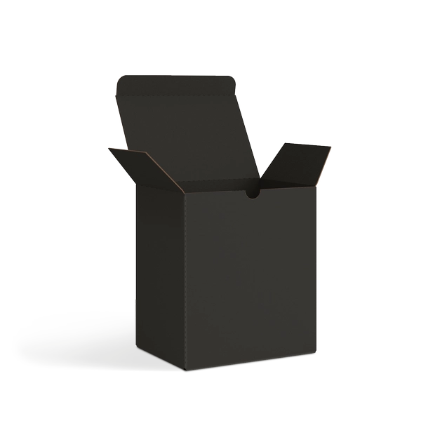 Коробка со складным дном FEFCO 0215 | Т24Е | PANTONE BLACK U | ЧЕРНЫЙ-ЧЕРНЫЙ