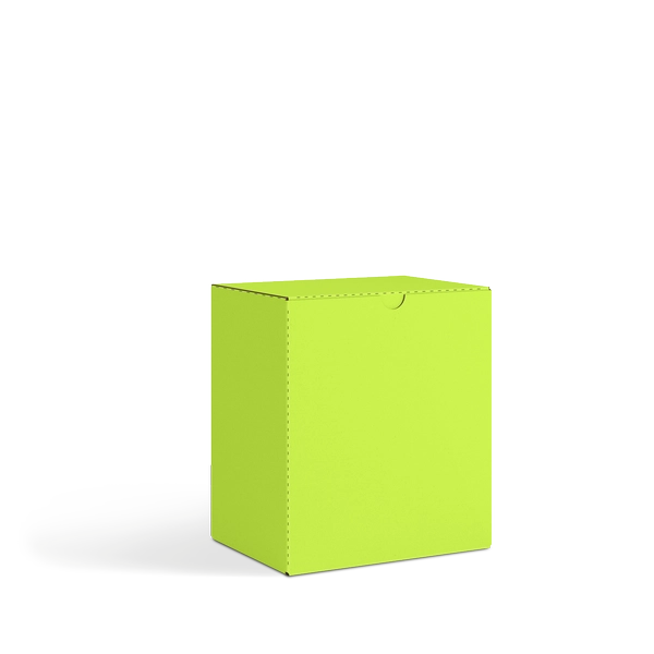 Коробка со складным дном FEFCO 0215 | Т23Е | PANTONE 389 U ЛАЙМ