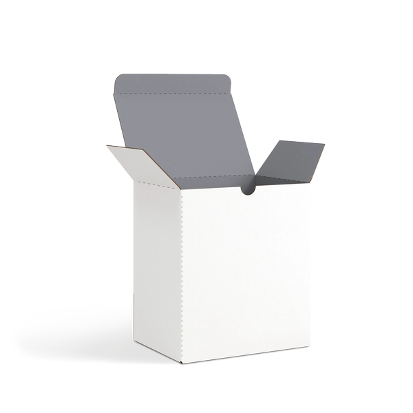 Коробка со складным дном FEFCO 0215 | Т24Е | PANTONE COOL GREY 8 U | БЕЛЫЙ-СЕРЫЙ