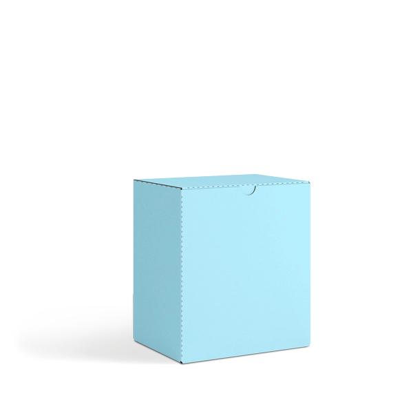 Коробка со складным дном FEFCO 0215 | Т23Е | PANTONE 290U | НЕБО