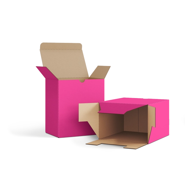 Коробка со складным дном FEFCO 0215 | Т23Е | PANTONE RHODAMINE RED U | БАРБИ