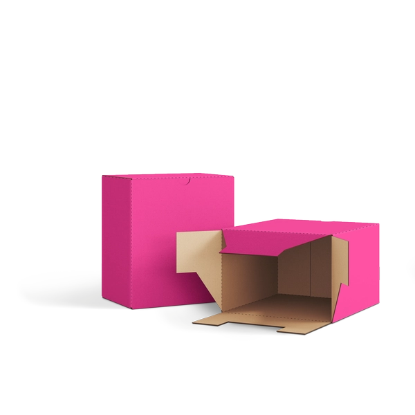 Коробка со складным дном FEFCO 0215 | Т23Е | PANTONE RHODAMINE RED U | БАРБИ