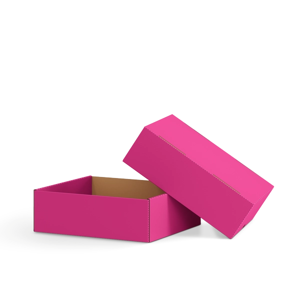 Коробка крышка-дно FEFCO 0330 | Т23Е | PANTONE RHODAMINE RED U | БАРБИ
