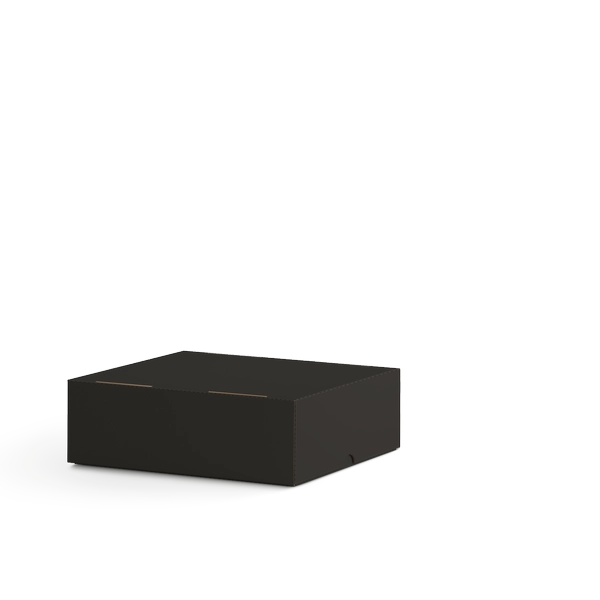 Коробка крышка-дно FEFCO 0330 | Т23Е | PANTONE BLACK U | ЧЕРНЫЙ