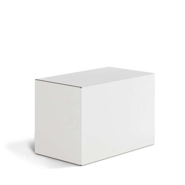 Четырехклапанная коробка FEFCO 0201 | Т24Е | PANTONE COOL GREY 8 U | БЕЛЫЙ-СЕРЫЙ